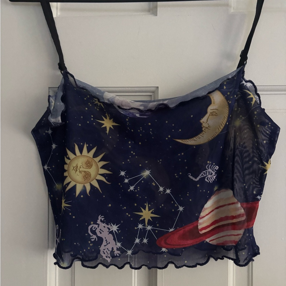 Celestial Sheer Crop Top